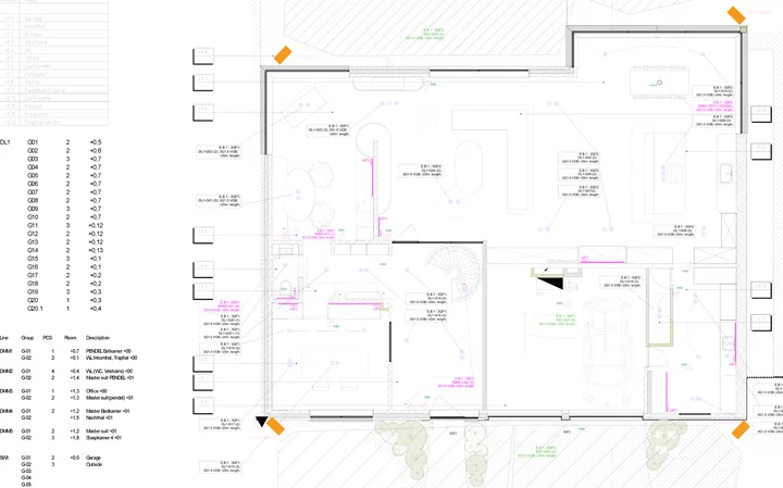 Lighting Plan - Ground Floor